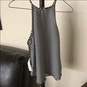 Abercrombie and fitch striped high neck