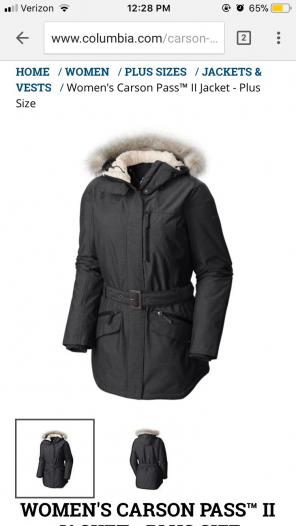 Columbia Winter Coat Parka