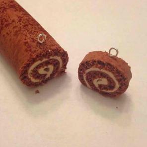 CAKE ROLL MADE FROM POLYMER CLAY