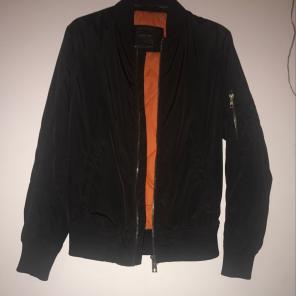 Zara Men's Black Bomber