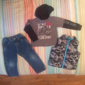 Boys 4T outfit with vest