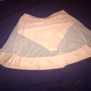 Pink Mesh Skater Skirt
