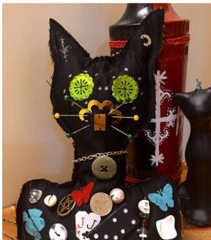Black Cat JuJu / voodoo doll