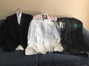 Man Tuxedo , 2 Shirts , Vest , Pants,