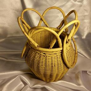 Wicker Basket For Collecting Eggs