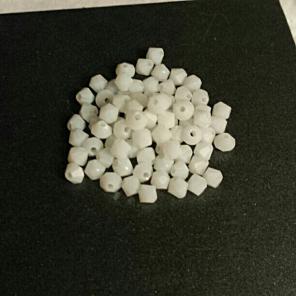100pcs white jade cristal beads