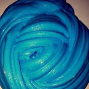 baby blue fluffy slime