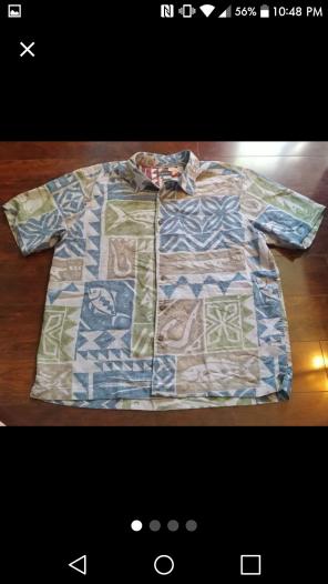 Quicksliver Colorful Hawaiian Shirt XL