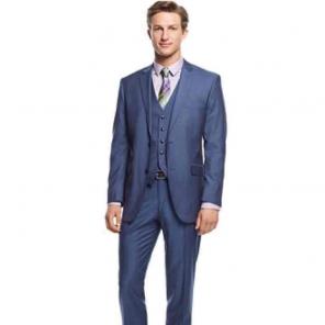 Perry Ellis LT Blue Suit Vest 44R