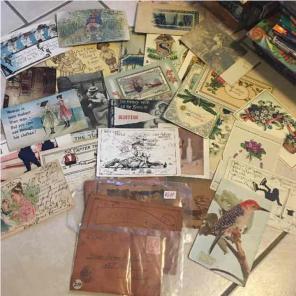 30 antique post cards