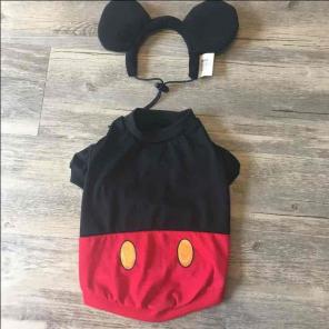 Mickey Mouse dog costume