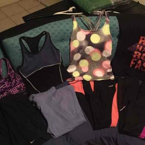 Workout Clothes lot 8 items .Sm Nike ETC