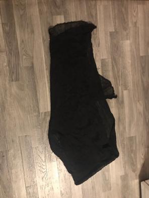 Black Sheer Scarf