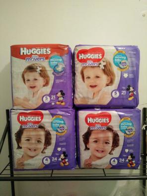 Huggies size 4 & 5 bundle