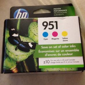 HP 951 Ink Cartridges 3 Pack Sealed!!