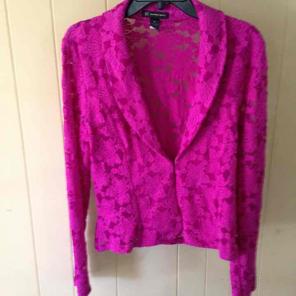 INC MAGENTA FLAME LACE size Medium blaz