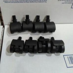8 Black Plastic Cart Chair Roller Wheels