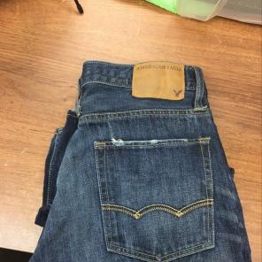 American Eagle Bootcut Distressed Jeans
