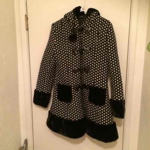 Hell bunny Mika polka dot coat