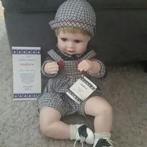 Andrew porcelain doll Hamilton Co