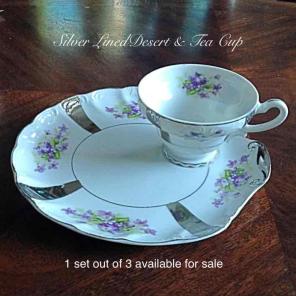 Vintage Desert a Plate and Tea cup