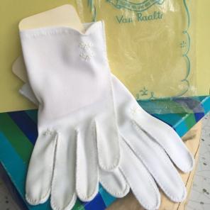 Vintage Van Raalte White Gloves