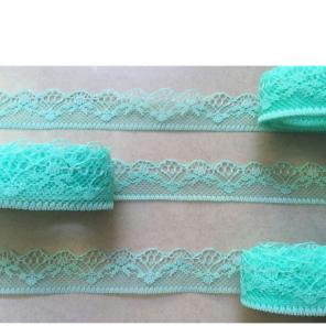 New mint green lace trim