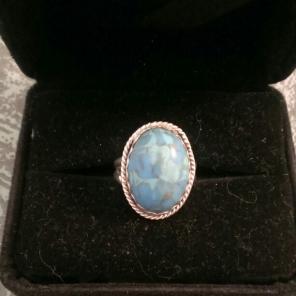 Vintage Navajo Sterling Turquoise Ring