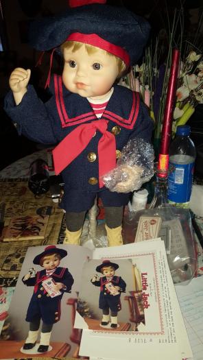 Cracker jack porcelain doll