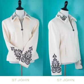 St John Wool Cashmere Angora Coat size 6