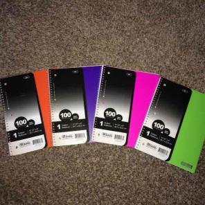 Colorful Notebooks- 4 pk bundle