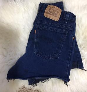Vintage Super High Waisted Jean Shorts