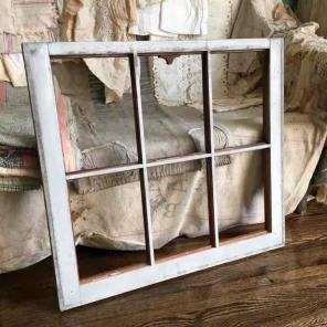 Vintage window frame wood antique