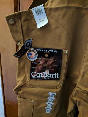 New Carhartt Bib Overalls 44x32