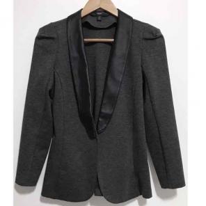 Ponte Blazer With Black Leather Collar