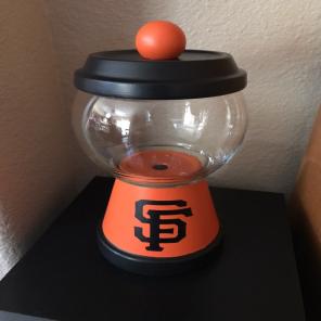Handmade SF Giants Gumball Candy Dish
