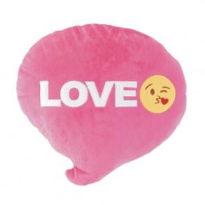 NEW PINK love emoji pillow