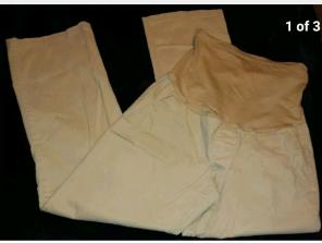 LizLange Khacki Maternity Pants Sz 8