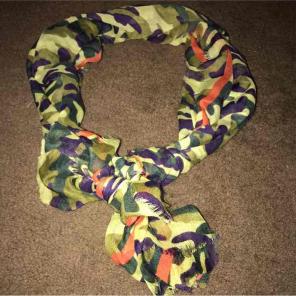 Beautiful camouflage scarf