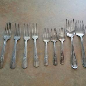 Vintage silver utensils