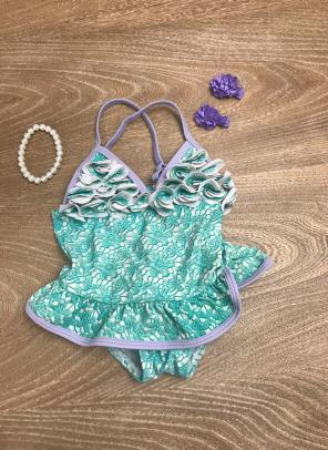 Baby Girl Ruffle Bathing Suit Swimwear