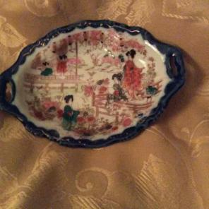 Nippon porcelain trinket dish Vtg.