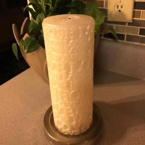 Unity Candle- "Love, Cherish, Home"