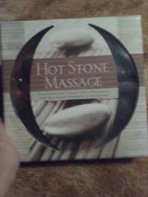 Hot stone massage book and kit.