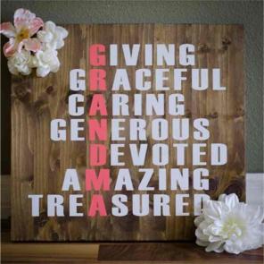 Hand made wooden signs