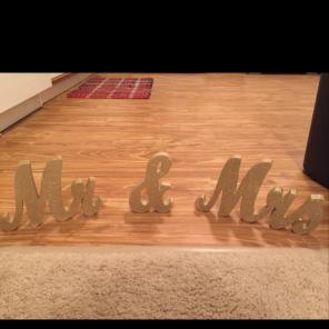 Mr & Mrs Wedding Decoration