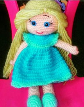 Handmade amigurumi doll