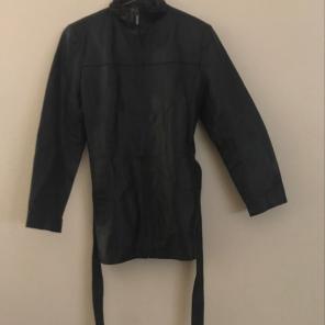 Leather coat