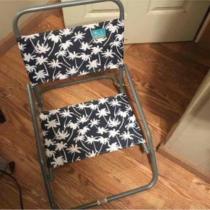 Used once small beach chair