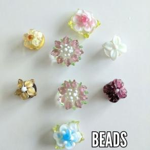 Glasswork Flower Beads